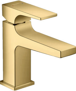 Baterie lavoar auriu lucios cu ventil inclus, Hansgrohe Metropol 100