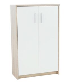 Dulap 2 usi pal stejar sonoma alb Johan