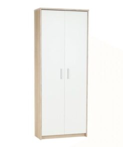 Dulap 2 usi stejar sonoma alb Johan