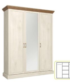 Dulap 3 usi pal pin nordic stejar salbatic Royal