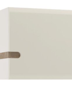 Dulap suspendabil pal alb lucios stejar sonoma Lynatet