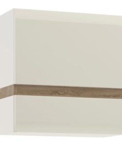 Dulap suspendabil pal alb lucios stejar sonoma Lynatet