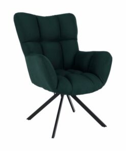 Fotoliu rotativ tapiterie textil verde Komodo