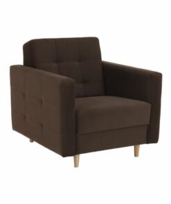 Fotoliu tapiterie textil maro Amedia 88x95x90 cm