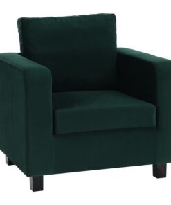 Fotoliu tapiterie textil verde smarald Luana 87x78x85 cm