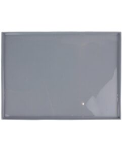 Alternative view of Placa silicon dreptunghiulara simpla 36.4 x 26.7 x2.5 cm, gri, Happymax