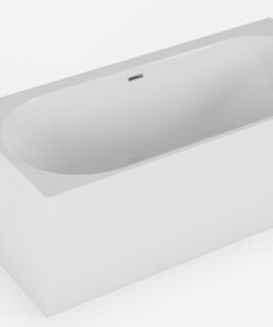 Cada de baie freestanding Spatio Solis, acril, alb, 160x75 cm, montaj pe stanga
