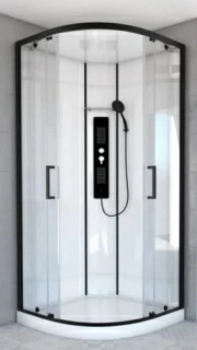 Cabina de dus hidromasaj Sanotechnik Quickline CL73, semirotunda 90x90xH225 cm