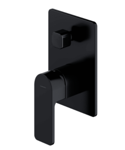 Baterie incastrata pentru cada si dus Omnires Baretti Negru Mat