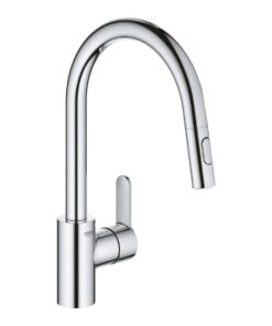 Baterie bucatarie Grohe Eurostyle Cosmopolitan, dus extractibil cu 2 jeturi, crom - 31482003