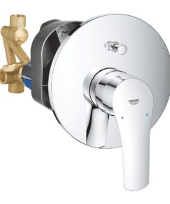 Baterie cada Grohe Eurosmart, incastrata, diverter, 2 iesiri, cartus ceramic, monocomanda, crom - 33305003