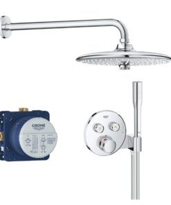 Sistem de dus Grohe Grohtherm SmartControl Euphoria 260, incastrat, termostat, crom - 34744000