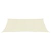 vidaXL Pânză parasolar, crem, 2x4,5 m, HDPE, 160 g/m²