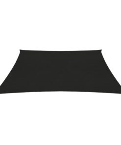 vidaXL Pânză parasolar, negru, 3/4x3 m, HDPE, 160 g/m²