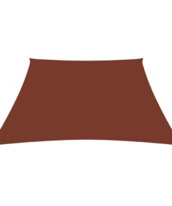 vidaXL Parasolar, cărămiziu, 3/5x4 m, țesătură oxford, trapez