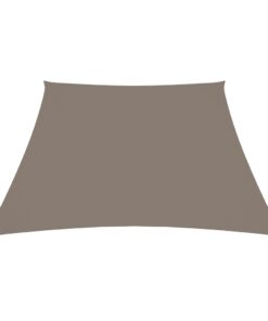 vidaXL Parasolar, gri taupe, 3/5x4 m, țesătură oxford, trapez
