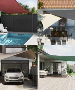 vidaXL Pânză parasolar, negru, 5x5 m, țesătură oxford, pătrat