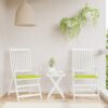 vidaXL Perne scaune grădină 2 buc. verde 40x40x3 cm țesătură Oxford
