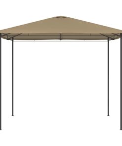 vidaXL Pavilion, gri taupe, 3x3x2,6 m, 160 g/m²