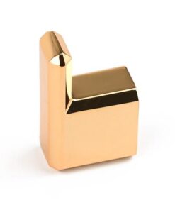 Agatatoare cuier simpla Carli, finisaj aur lacuit CB, 60x20x35 mm