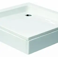 Cadita dus Sanotechnik patrata, 90x90x20 cm