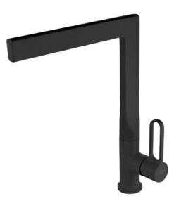 Baterie chiuveta bucatarie FDesign Zaffiro, negru mat