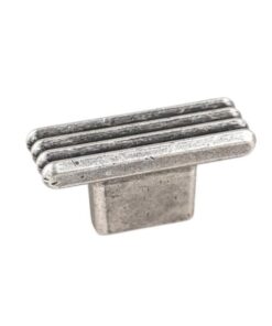 Buton pentru mobila Leco, finisaj argint antichizat CB, 16 mm