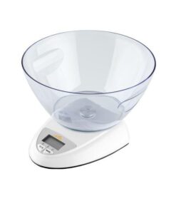 Cantar digital de bucatarie ETA Zori 7778 90000 alb, 5 Kg, precizie 1 gram, TARA, bol din plastic detasabil