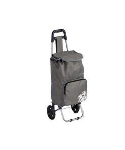 Carucior cumpărături cu compartiment termoizolant 33L, 35 x 28 x 95 cm, Gri