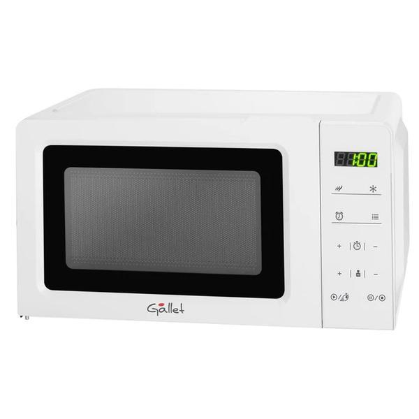 Cuptor cu microunde Gallet FMOE205W alb, 700 W, 20 litri, 6 programe, 10 niveluri de putere, timer