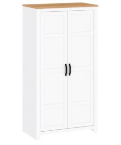 Dulap mdf alb stejar craft auriu Lanzette 104,5x58,7x200 cm