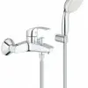 Baterie de cada si dus Grohe Eurosmart cu set de dus si porter