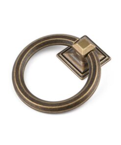 Maner pentru mobila Enzo Square, finisaj alama antichizata CB, &Oslash; 75 mm