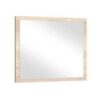 Oglinda mdf stejar artizanal Bafra 80x3x70 cm