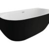 Cada de baie freestanding Spatio RISA, acril, negru mat, 160x80 cm