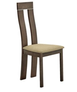 Scaun din lemn fag merlot tapiterie textil maro Desi