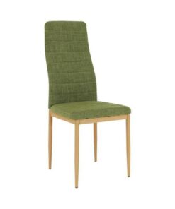 Scaun tapiterie textil verde cadru metalic fag Coleta