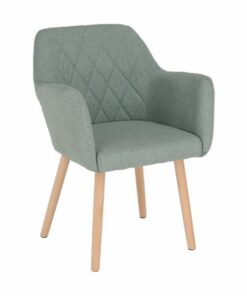 Scaun textil verde menta picioare fag Ekin 62x58x82 cm