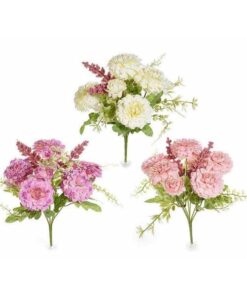 Set 3 buchete artificiale Peonia 30 cm