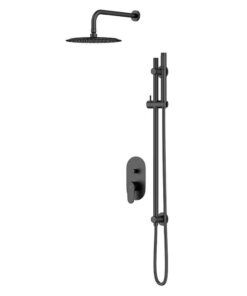 Set de dus incastrat Cersanit Inverto, negru mat