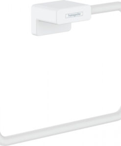 Suport prosop baie, alb mat, Hansgrohe AddStoris