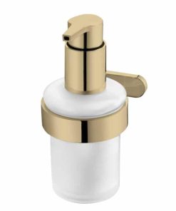 Dozator sapun lichid cu suport Auriu Bisk Nature