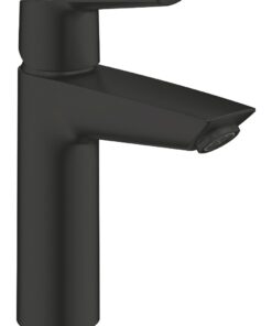 Baterie lavoar Grohe Start, 3/8'', marimea M, cartus ceramic, monocomanda, negru mat - 235752432