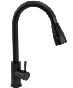 Baterie de bucatarie Rea Cross Negru Mat