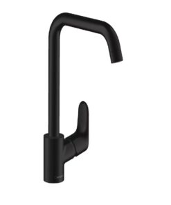 Baterie bucatarie Hansgrohe Focus M41 260, monocomanda, pivotanta, negru mat - 31820670