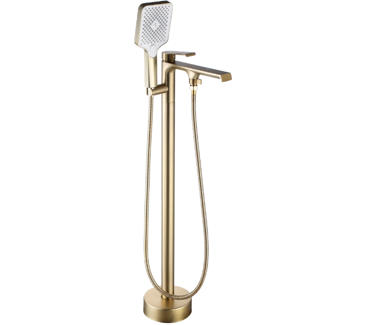 Baterie cada freestanding Rea Hass Auriu Periat