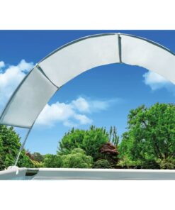 Intex Copertină pentru piscină, gri deschis