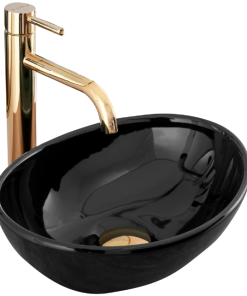 Lavoar pe blat Rea Sofia Mini Negru Lucios