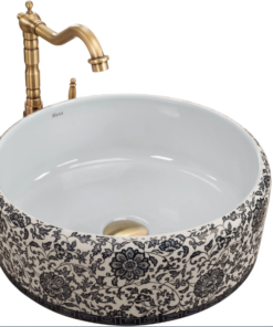 Lavoar pe blat REA Florisa Alb Lucios cu Model