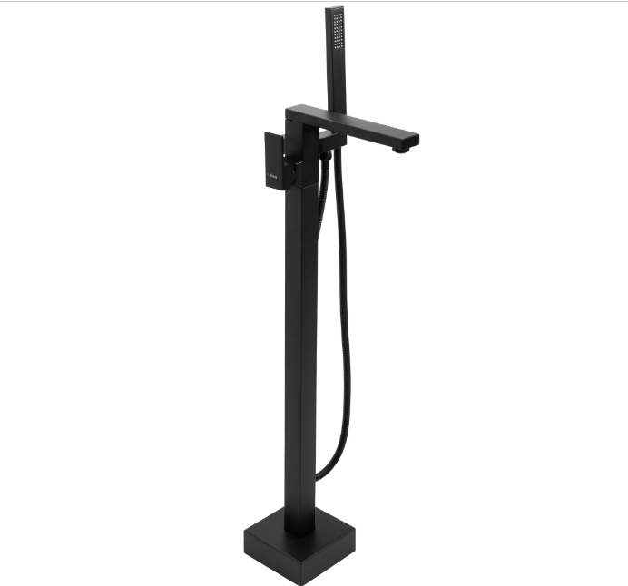 Baterie cada freestanding Rea Tery Negru Mat